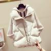 Women's Autumn & Winter Waistcoat – Lady's Sleeveless Cotton-Padded Vest Jacket with Zippered Pockets, Solid-Color Padded Outerwear