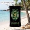 Sporting Clube de Portugal Custom Name Printed Beach Towel Personalized Soft Towel For Swimming Beach Travel