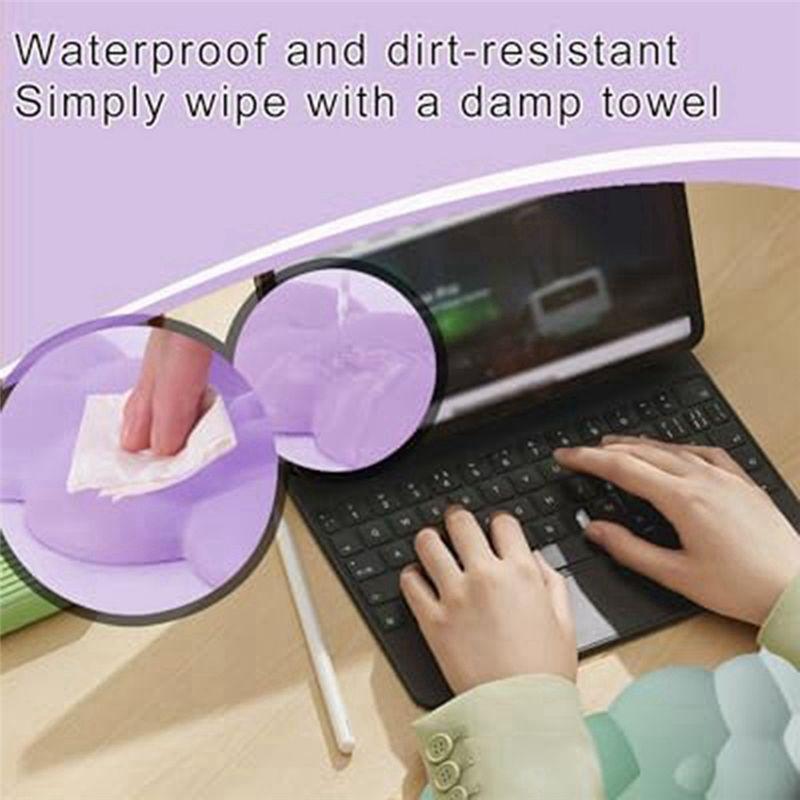 M-Modernes Tastatur-Handgelenkauflagepolster, Ergonomisches Design Effektive Handgelenkschmerzlinderung Ruhe Schreibtisch, Niedliche Wolken Dekoration Geschenk