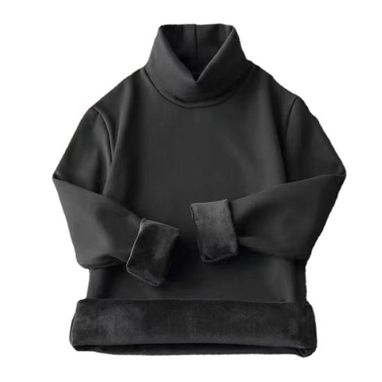 

Чоловіча термосорочка-підкладка однотонна з високим коміром, пуловер, осінь-зима, вільна, на флісовій підкладці, базова футболка-топ для вулиці 4XL