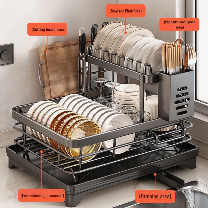 Zhai Qingsong Multifunctional Foldable Kitchen Dish Drying Rack