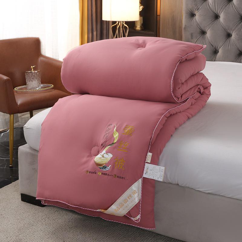 Verdickte Seiden-Winterdecke - Doppelbett Daunen, Warm für Frühling & Herbst