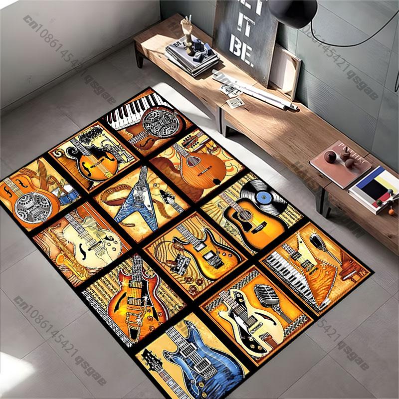 Musical Instruments and Artistic Expression Carpet Yoga Living Room Room Decor Children's Crawling Mat Doormat Area Rug
