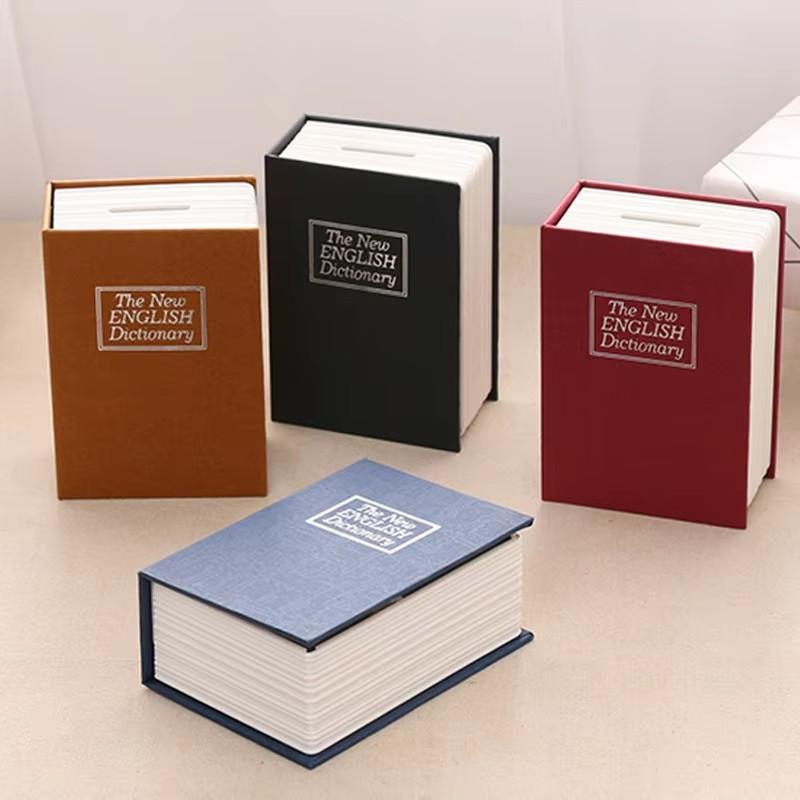 1Pc Creative Dictionary Book Money Boxes Piggy Bank With Lock Hidden Secret Security Safe Lock Cash Coin Storage Box Deposit Box