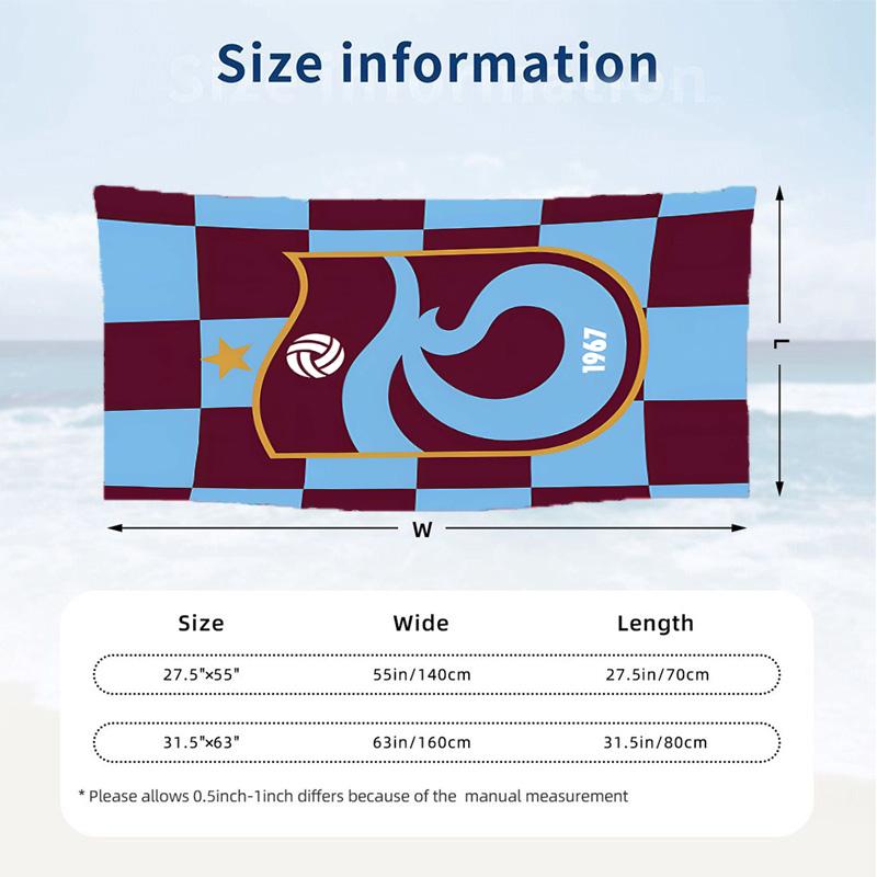 Trabzonspor (5) Thema Strandtuch Sandabweisend Weich Und Bequem Geeignet Für Den Pool Camping Yoga Und Tauchen Ein Reise