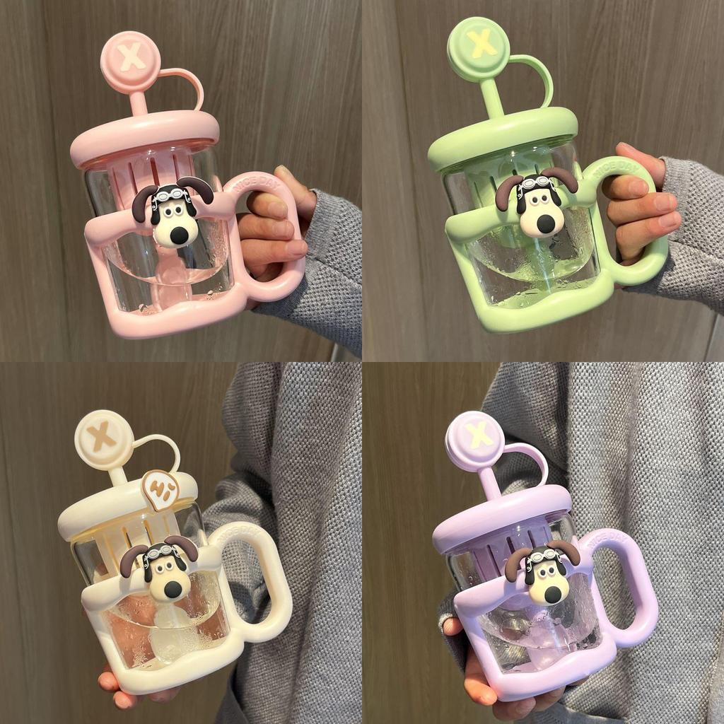 Childrens Cute Tea Separation Cup With Handle And Cover For Kids