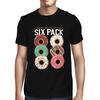 1Tee Herren Schaut Mal Mein Sixpack Donut-Liebhaber T-Shirt