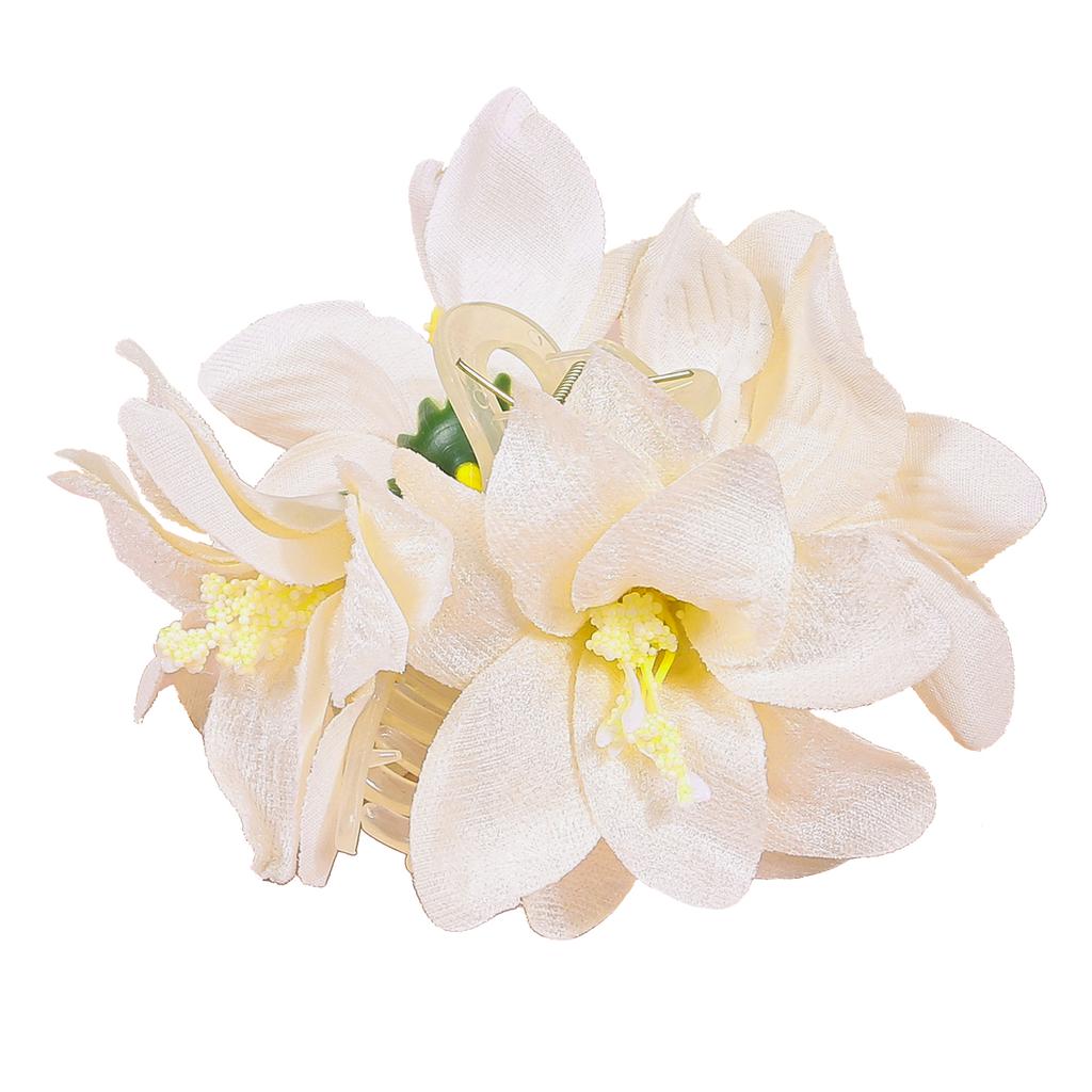 Fashion Artificial Flower Hair Claws Clips Bridal Hair Clips Tropical Beach Wedding Flower Women Holiday Hair Claws Accessory