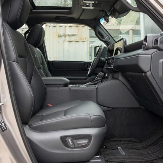 2x Car Seat Adjust Handle Button Panel Cover Accessories For Prado LC250 2024-25