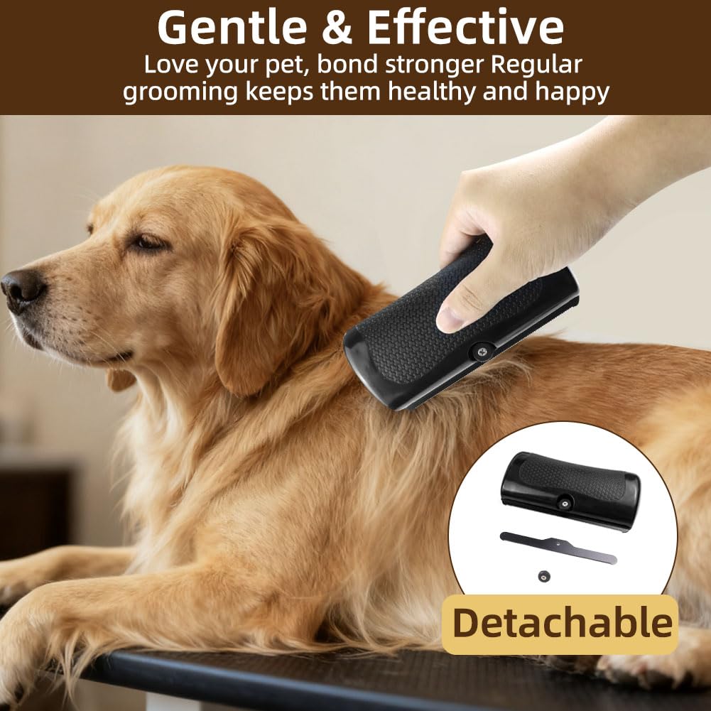 Upgraded Pet Professional Brush Puppy Cat Comb Brush Dog Grooming Shedding Supplies Deshed Dog Hair Remover Pet Fur Knot Cutter