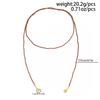 SHIXIN Vintage Acrylic Long Beads Chain Choker Necklace Women Elegant Geometric Pendant Necklace Adjustable Sweater Chain Gifts