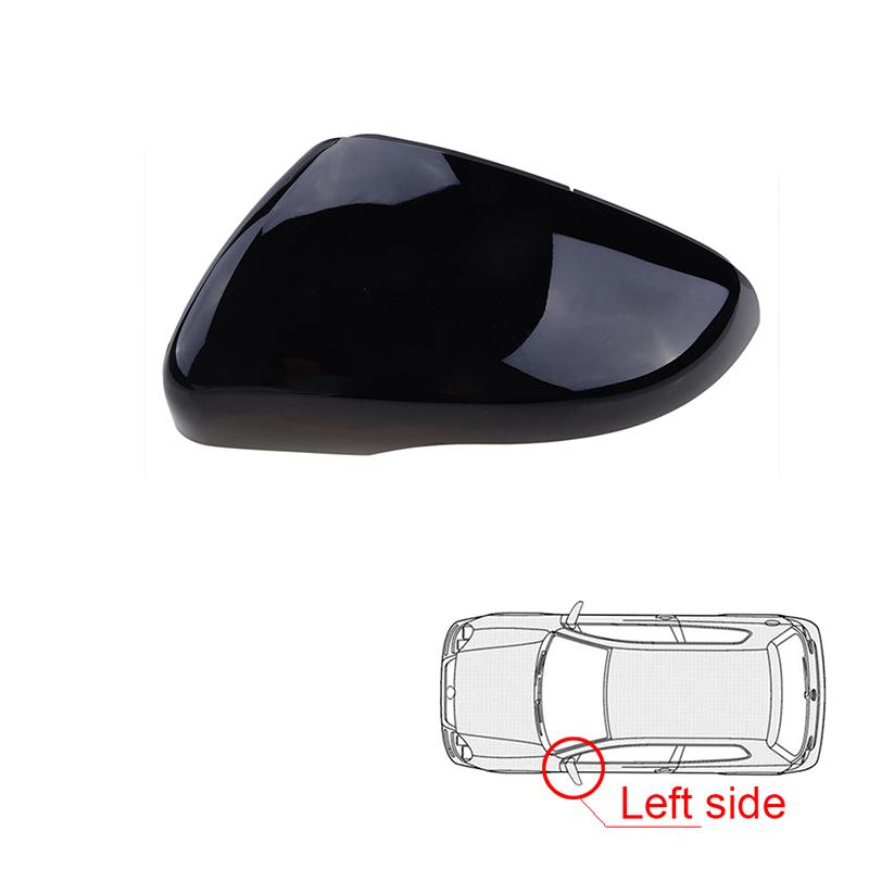 Rimmar Blank Svart Spegel Backspegelkåpa Vinge Sidokåpa Passar För VW GOLF 6 MK6 GTI R GTD 2008-2013 Bil