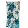 Large Turtle Pattern Printed Microfiber Beach Towel, Bath Towel