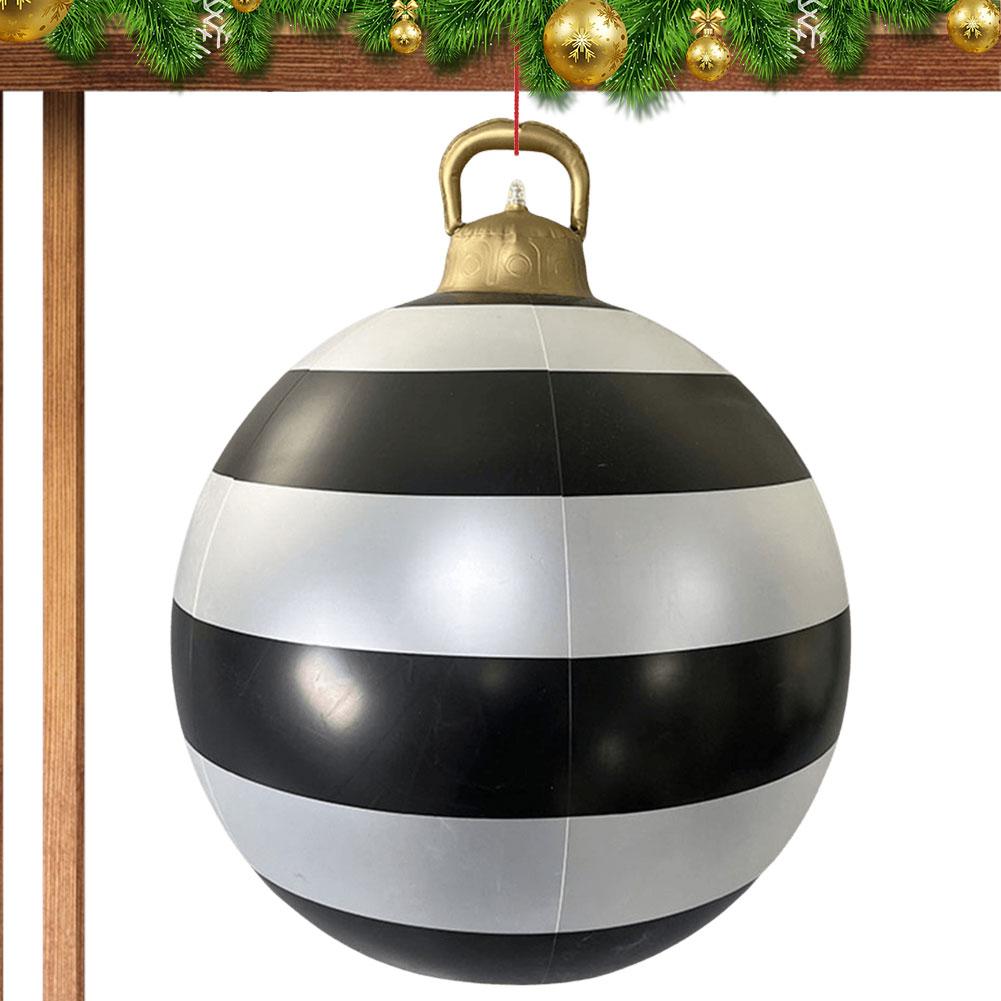 24 Inch Inflatable Christmas Balls Outdoor Christmas Decorations with Light and Remote Christmas Decorations Ball Holiday Decor