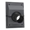 HVAC Wall Penetration Line Set Cover Kit Plastic Split AC Line Set Wall Cover with Soft Gasket for Indoor Outdoor   Conditioner