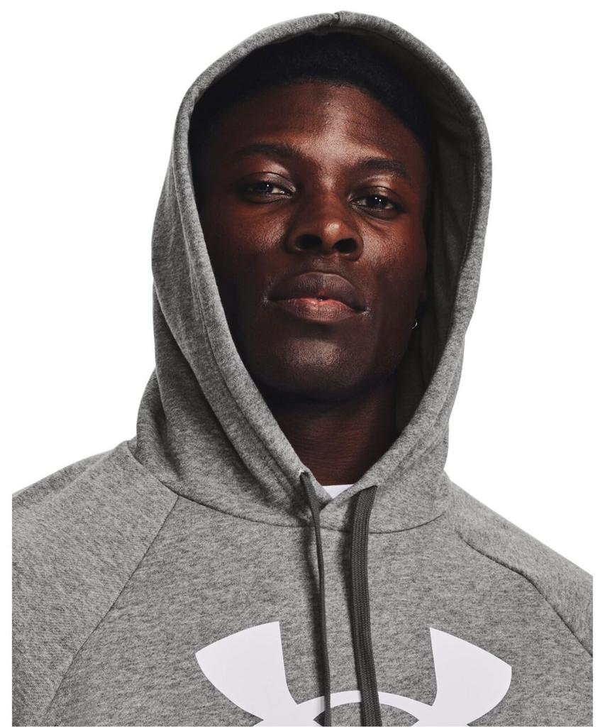 UA Rival Fleece Logo HD Castlerock Light Heather White MD [Under Armor]