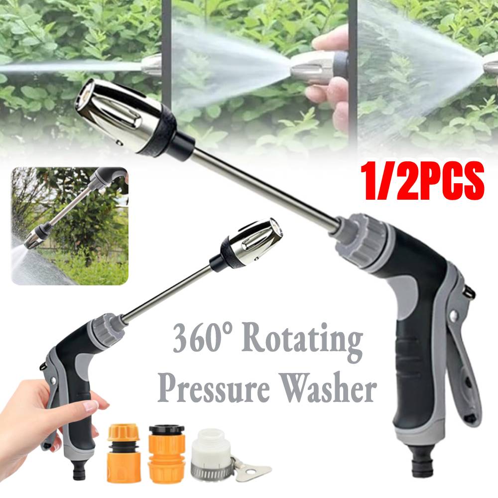 High Pressure Turbowasher Waterblitz Pressure Washer Car Washing Water Gun 360° Rotating Garden Water Sprayer for Car Cleaning
