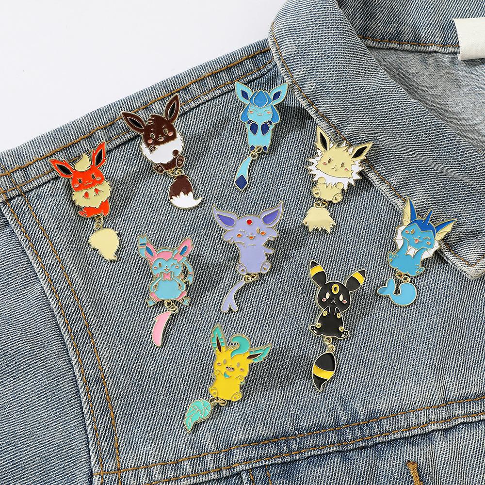 Uroczy Kreatywny Metalowy Emblemat Pokémon Broszka ze Stopu Pokémon Pin Akcesoria