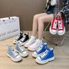 Frühling neue leinwand schuhe weibliche studenten high-top plattform weiße schuhe erhöhung casual bord schuhe vielseitig ins einzelnen schuhe