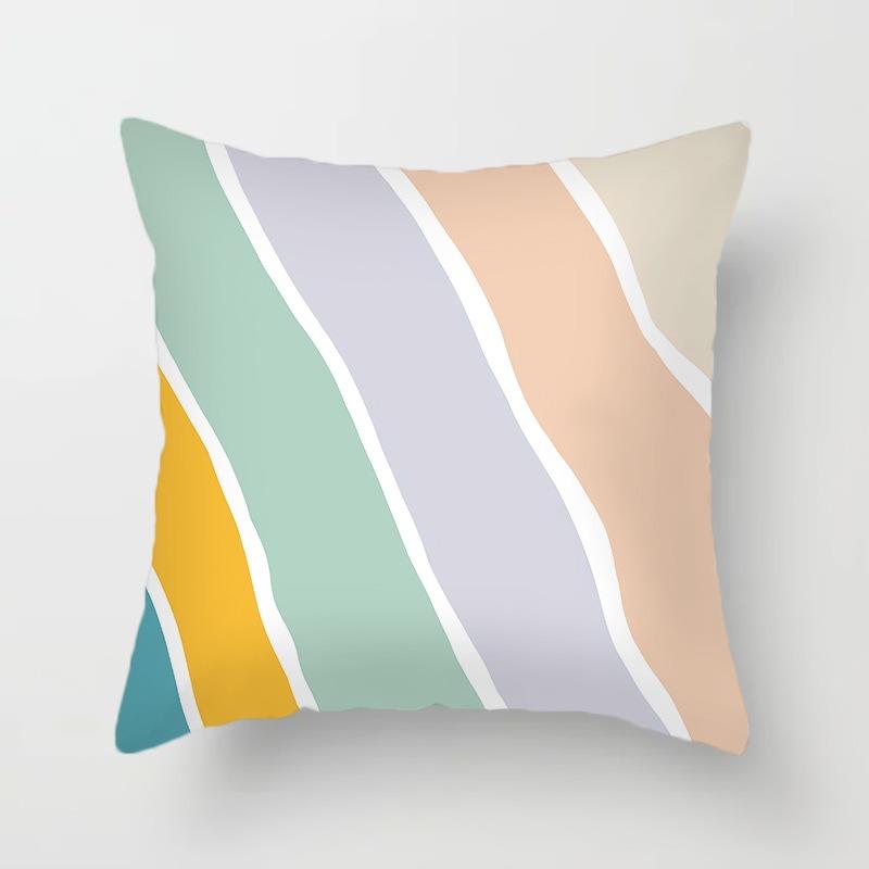 Luxury Home Decoration Pillowcase Simple Watercolor Flow Painting Office Sofa Car Cushion Cover