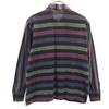 ISSEY SPORT 90s Made In Japan Old Border Pattern Long Sleeve Open Collar Shirt Women Used