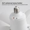 Bedroom Restaurant Kitchen E27 Screw LED Bulb Fan Light Remote Control Acrylic Ceiling Fan Light for Balcony Bathroom