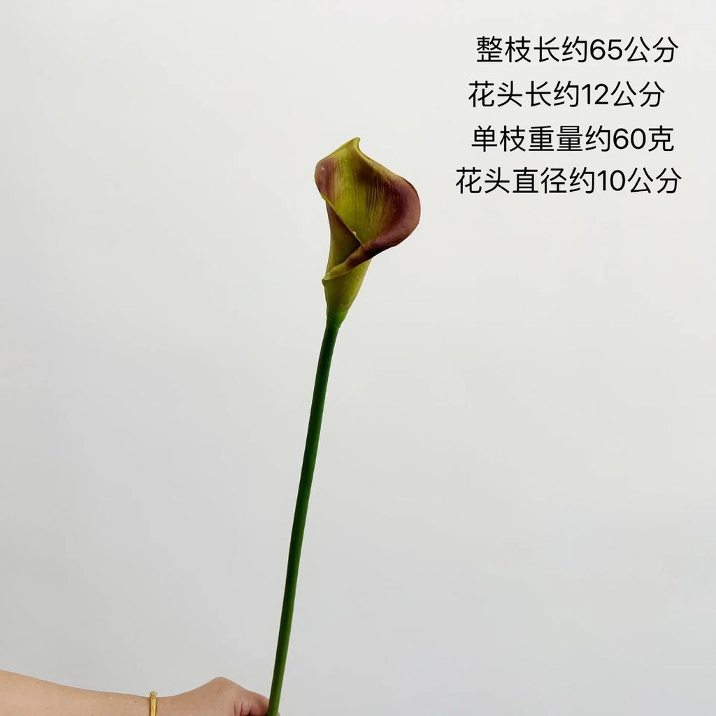 5 Stück Weiße Calla Lilie PU Kunstblumen Heim Wohnzimmer Dekoration Realistische Hoonlilie Kunstblumen Hochzeit Floraler Brautstrauß