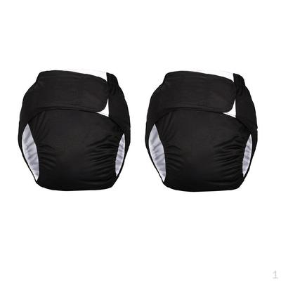 2x Waterproof Adult Cloth Diaper, TPU Coat Adjustable Elastic Pants, for The Elderly Incontinence
