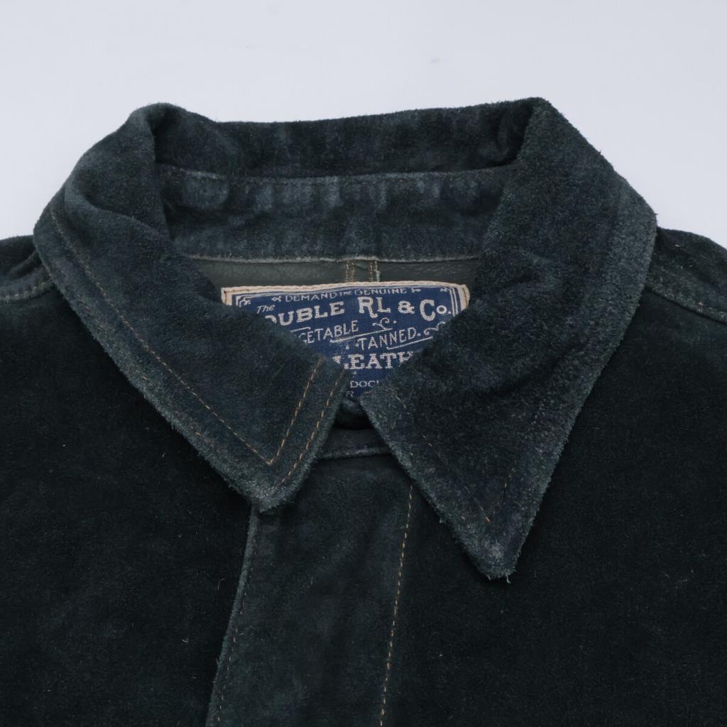RRL [/Domestic genuine] MNRROTW16020163 Cowhide with metal buttons, full-grain lining, indigo dyed roughout suede Jacket XS/TP IndigoUsed
