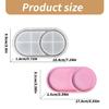Oval Plate Silicone Moulds Artisanal Oval Resin Casting Silicone Moulds for Coaster and Jewelry Tray Creation,