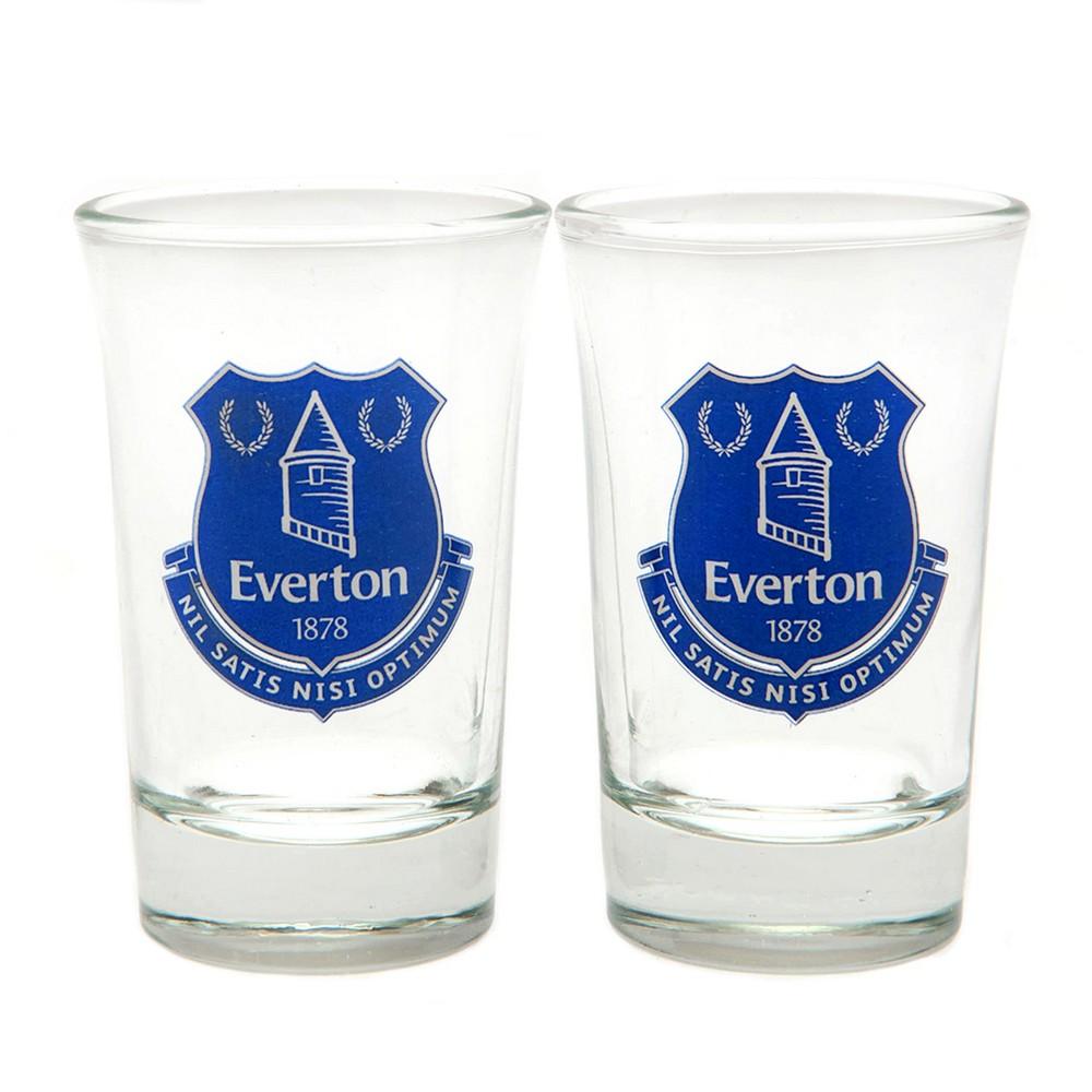 Everton FC Crest Shot Glass (Pack of 2)
