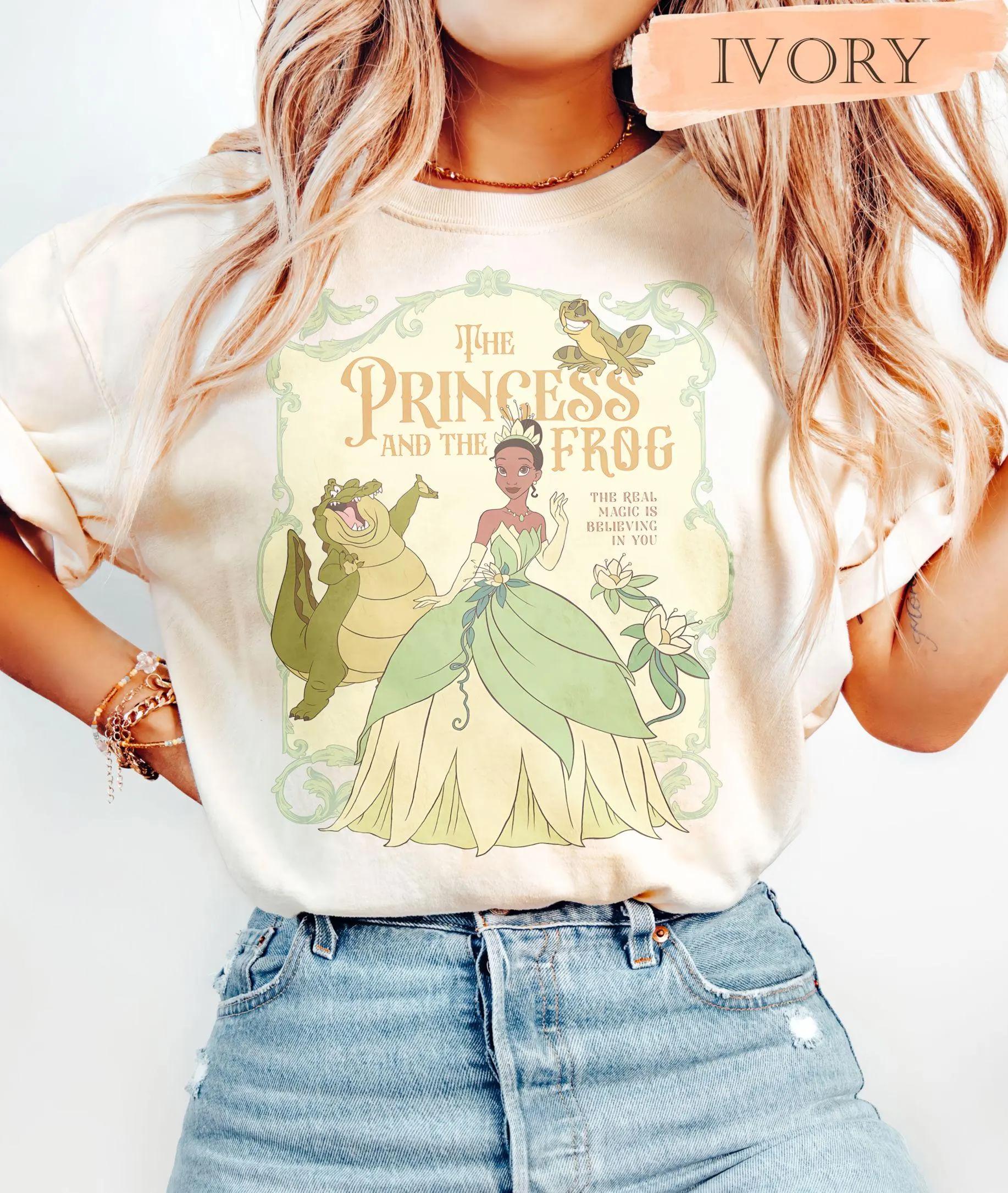 Vintage Trendy Casual Princess Tiana Tshirt Tiana Princess Scented Tea Cake Honey Princess and Frog Tshirtland S