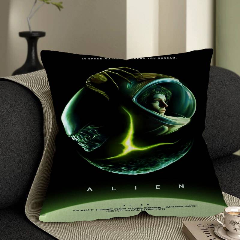 Alien Movie Art Poster Alien Cushion Cover Car Throw Pillow Case For Sofa Car Christmas Gift xcm xcm