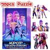 New  Demon Hunters jigsaw puzzle Toys Board Game Rumi Mira Zoey Huntrix Character Pattern Collectible Decor Children Gifts