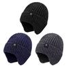Thick Warm Earmuff Hat Ear Protections Hat Cold Weather Skull Caps Knitted Hat Wool Knitted Hat Winter Warm Hat for Men
