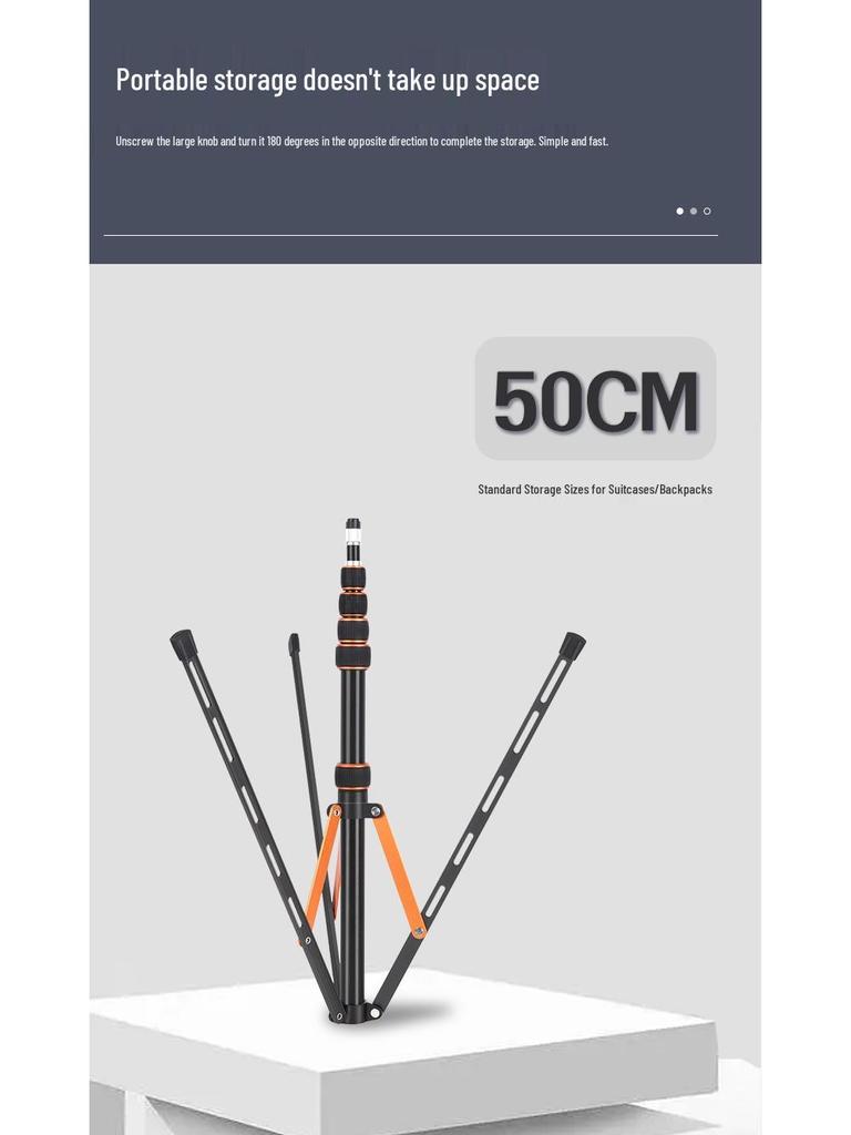 SL255 Carbon Fiber Reverse-Folding Portable Photography Light Stand