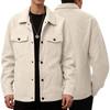 Men's Trendy Corduroy Single-breasted Long Sleeve Pocket Jacket