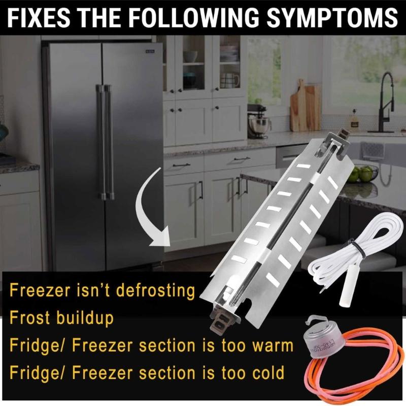 Temperature Sensor Refrigerator Defrost Thermostat Metal Material for Fridges