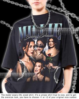 Millie Bobby Brown 90s Retro Movie T-Shirt, Unisex Fan Tee KUS65