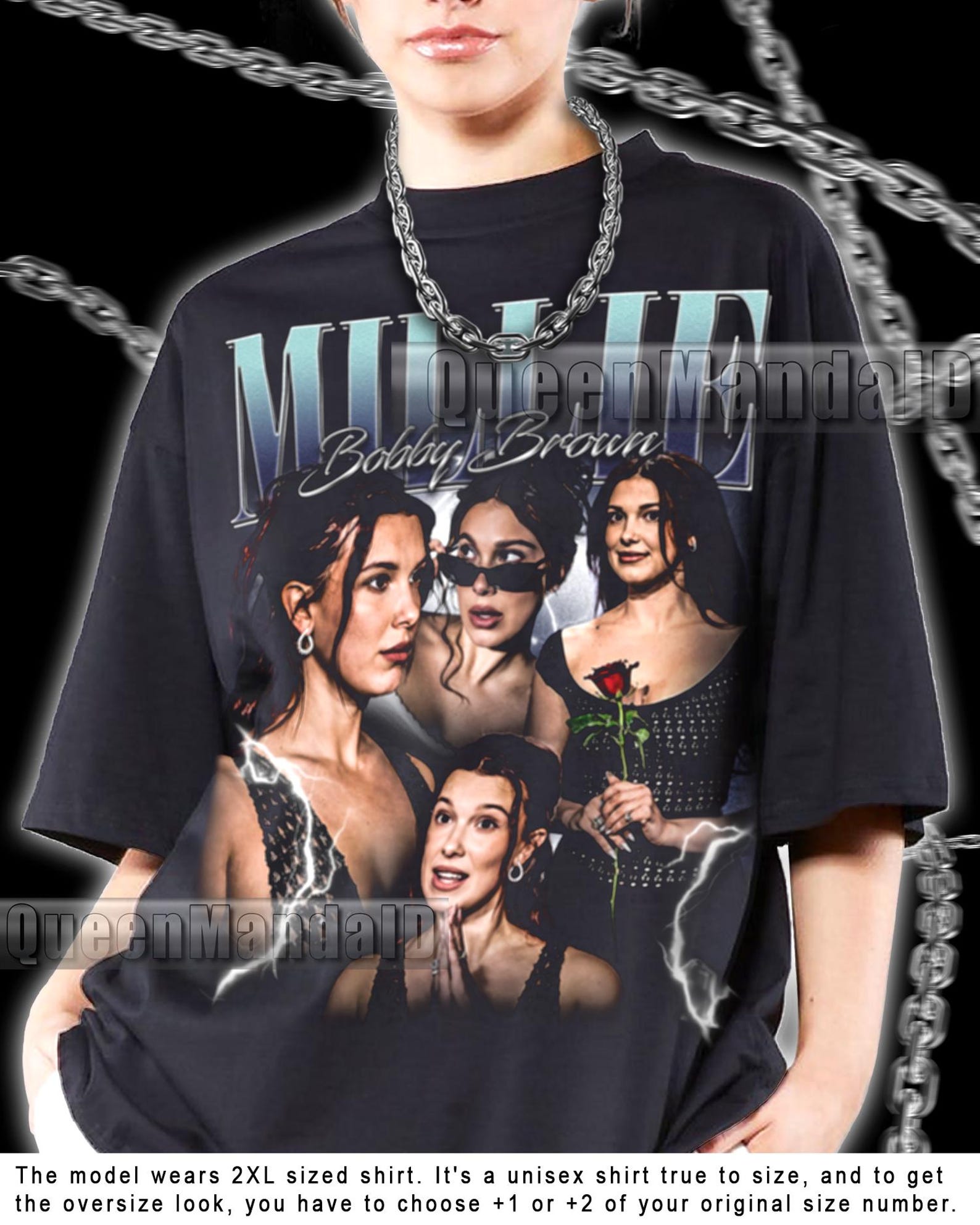 Millie Bobby Brown 90s Retro Movie T-Shirt, Unisex Fan Tee KUS65 3XL