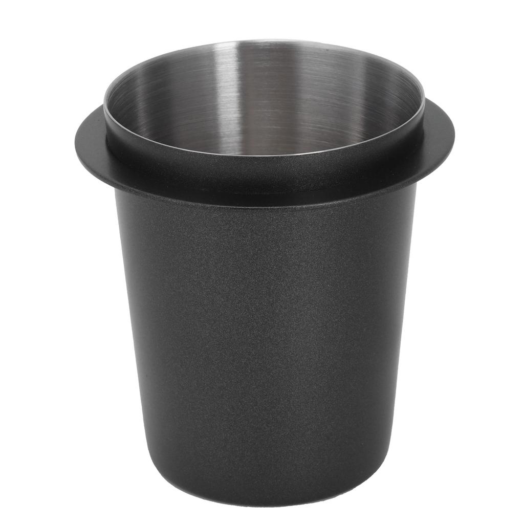 58mm Coffee Dosing Cup Stainless Steel Coffee Machine Handle Dosing Tool AccessoryBlack
