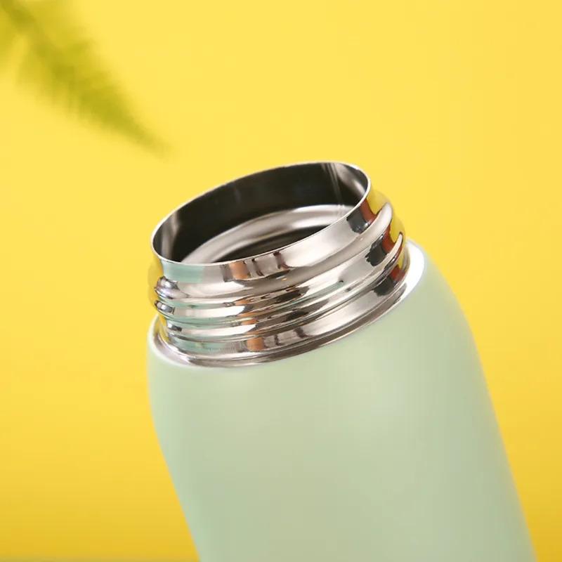 304 Stainless Steel Mini Thermos Cup Portable Small Capacity Pop-up Lock Mug 220/320ml Vacuum Flask Gift