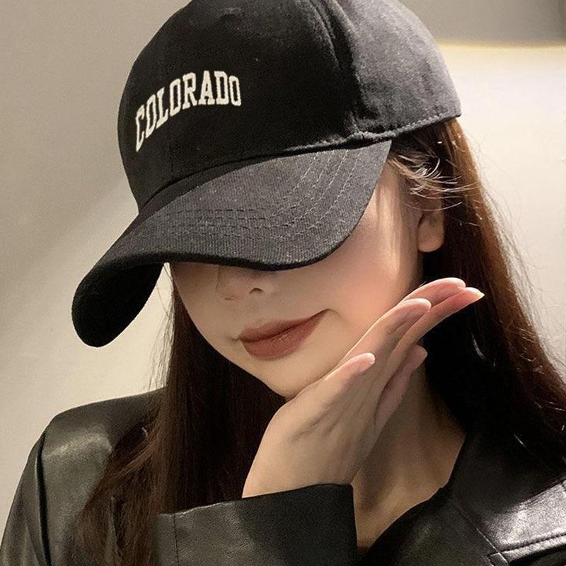 Retro baseball cap Xiaohongshu popular big head circumference hat spring and autumn sun hat deep top showing face small OOTD cap