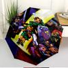 The Legend of Zelda Print Automatic Open Close Umbrella, Portable Foldable Umbrella, for Outdoor Commute Camping Trip, Ideal Birthday Gift