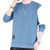 Herbst und Winter Rundhals Kontrastfarbe Lässiges Sweatshirt Herren Langarm Locker Modisch Lässiges Oberteil