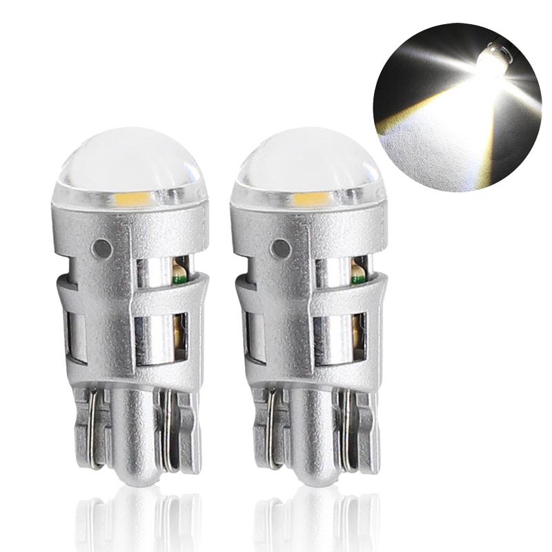 2Pcs T10 COB Led DC 12V Signal Lamp Car Bulb W5W 194 168 Reading Interior Lamps Clearance Backup Reverse Fog Lights Ultra Bright 2PCS белый