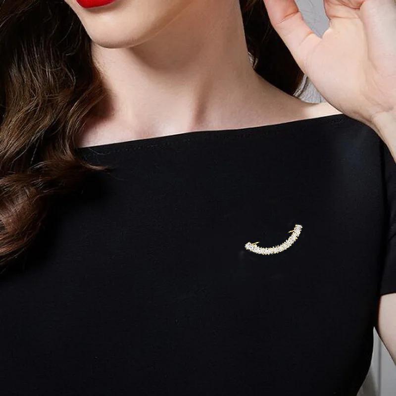 1PC Durable Exquisite Sturdy Feminine Rhinestone Suit Shine Multi-functional Brooch Understated Luxury Fixed Buckle