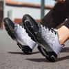 Lightweight Large Size Flying Line Running Shoes Fashion Mesh Flyknit Breathable Casual Outdoor Sneakers