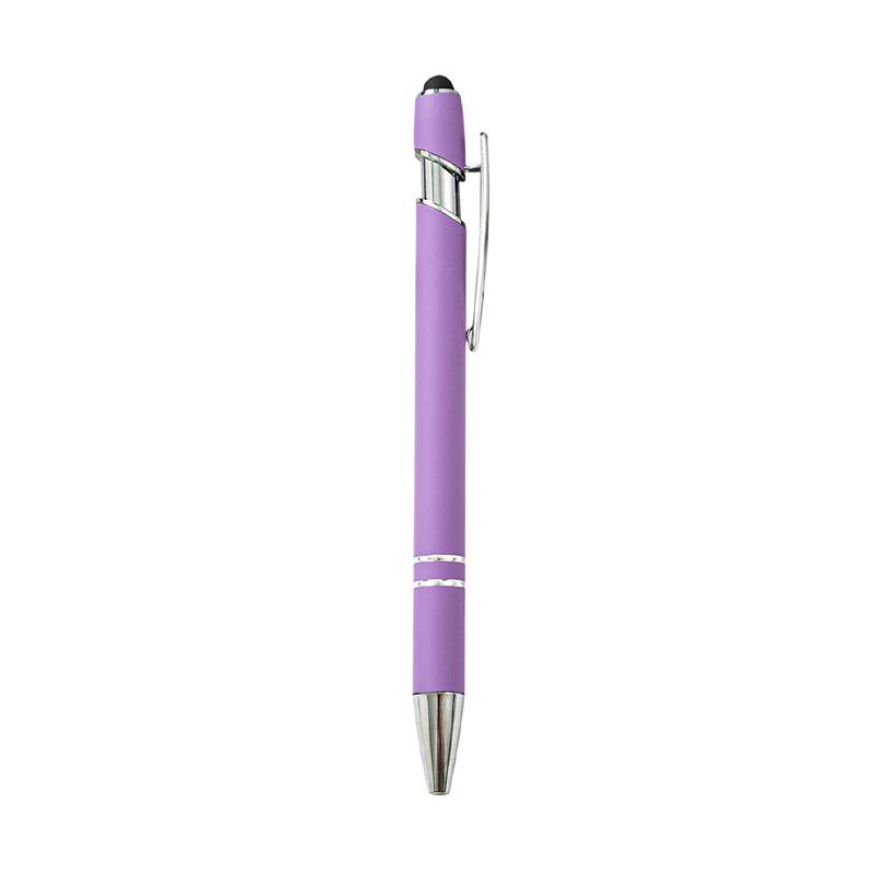 Custom Logo Colored Metal Gel Ballpoint Pen for Signing & Touchscreen Use