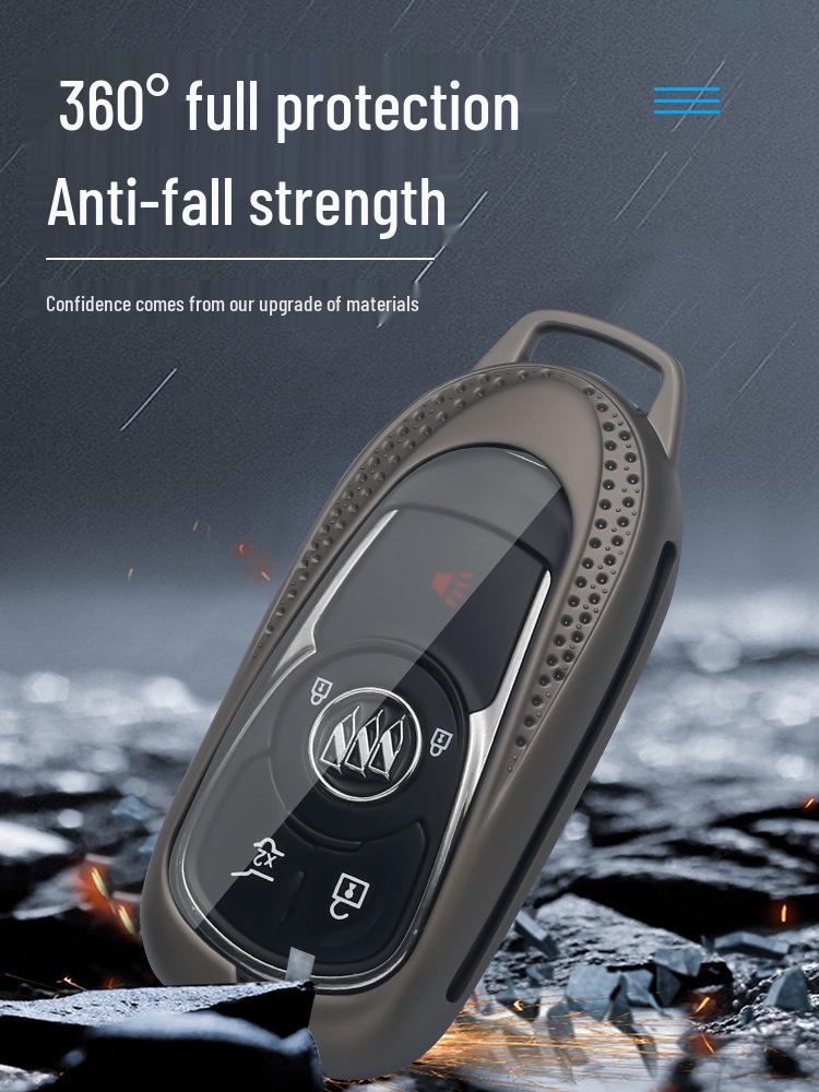 Buick Regal Key Case for Verano, LaCrosse, GL8, Envision, Enclave, GL6 - Men's Car Key Shell